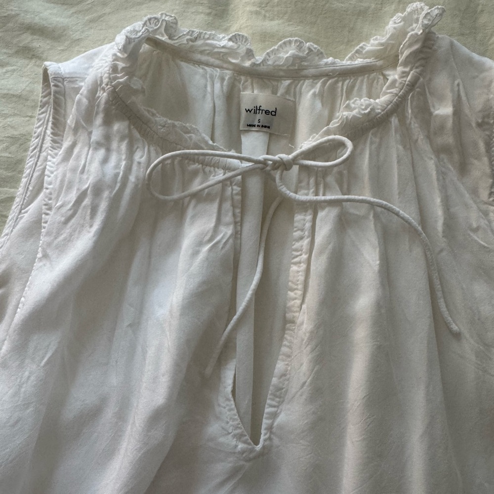 Wilfred white babydoll dress!
